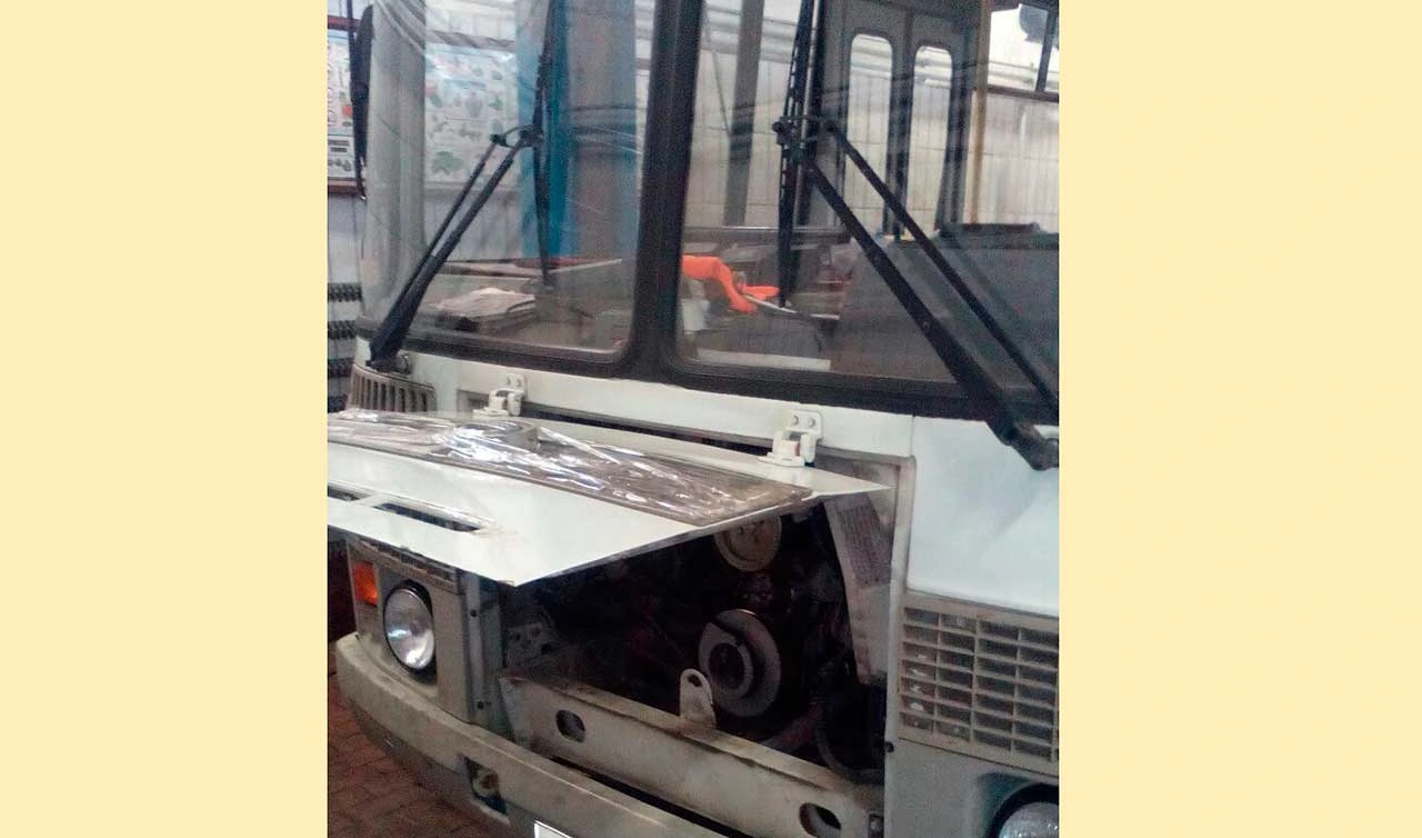 Пример установки на Школьный автобус ПАЗ